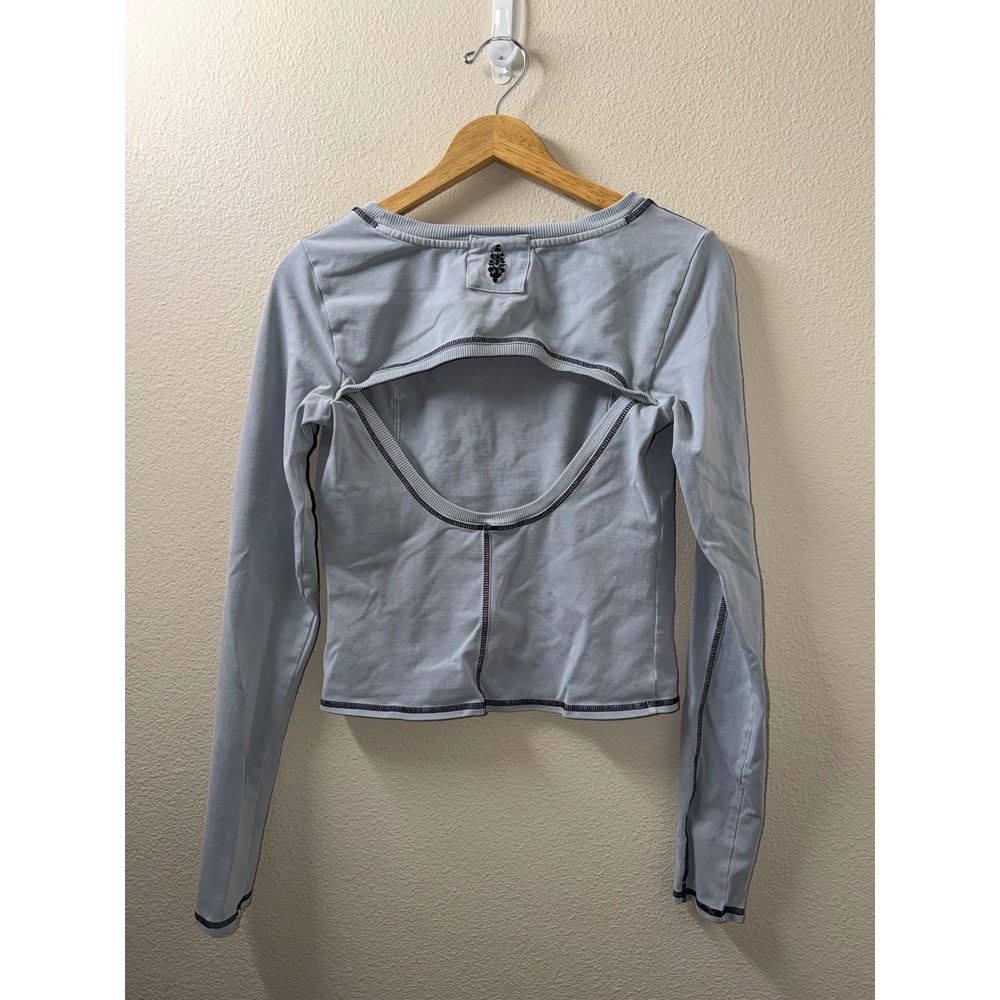 Women's Free People Movement Cropped Long Sleeve Shirt Size Small